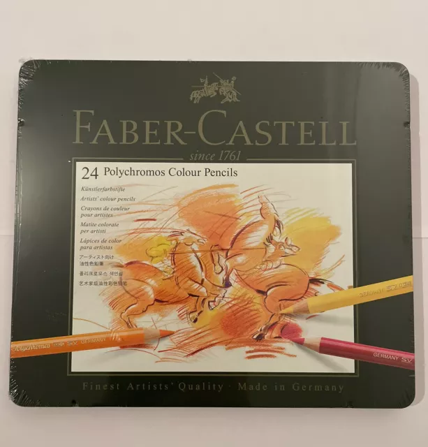 Faber-Castell  tin of 24 Polychromos Artists' Pencils