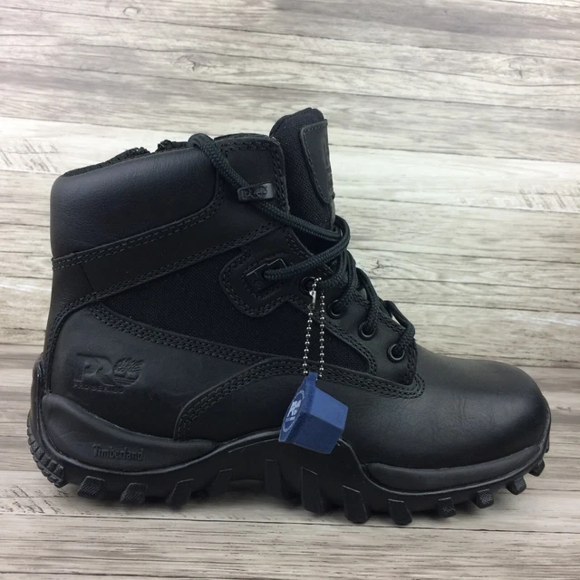 TIMBERLAND PRO SERIES Valor Black Leather Zip Up AntiFatigue Work