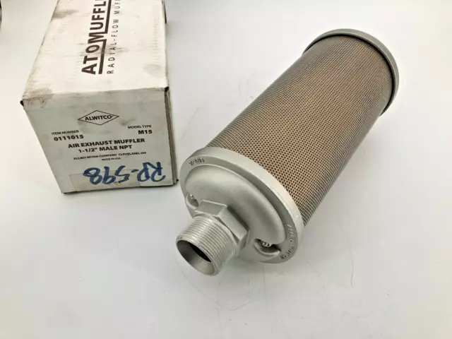 New Alwitco 0111015 Air Exhaust Muffler M15