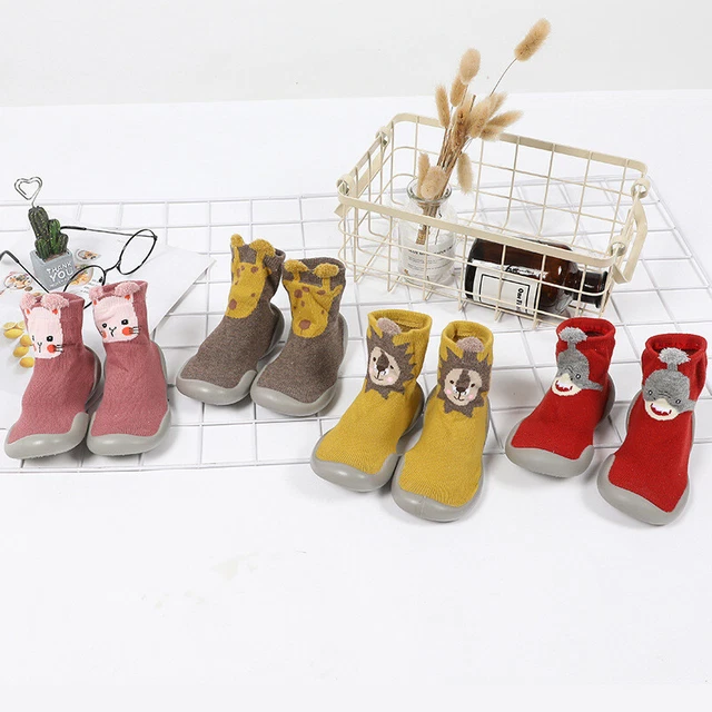 Pantofole antiscivolo bambini bambina ragazzi bambini calze scarpe di cotone inverno caldo 3