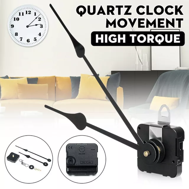 DIY High Torque Quartz Wall Clock Movement Motor Mechanism Kit Long Spindle Hand