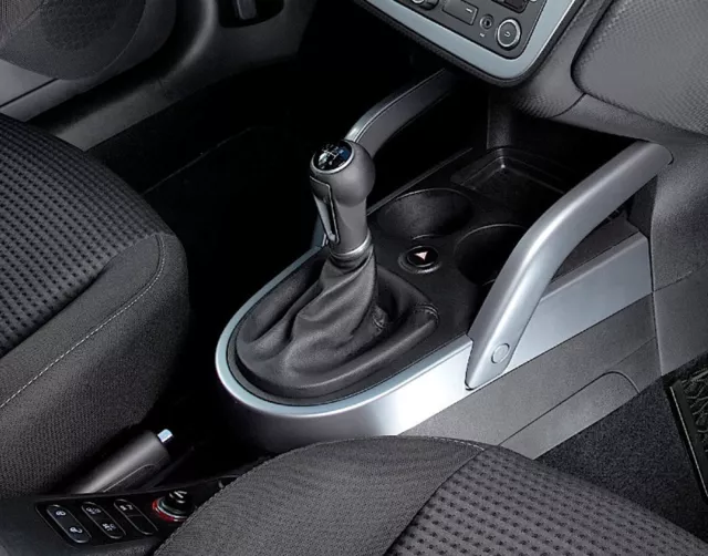 Real Leather Black Gear Shift Gaiter Cover Sleeve fit Seat Altea 2004 ->