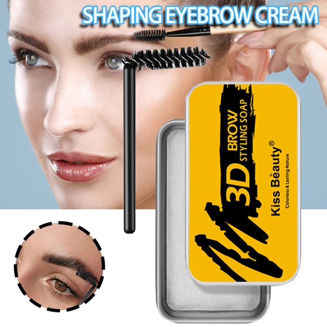 3D Brows Styling Gel Transparent Long Lasting Natural Eyebrow Cream with U
