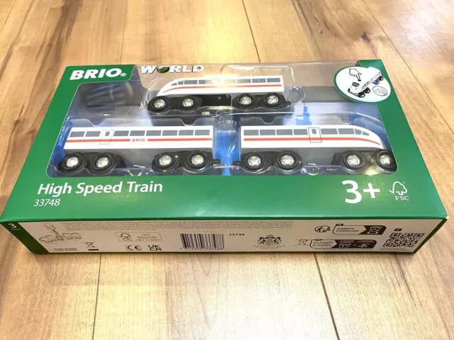 BRIO WORLD Hochgeschwindigkeitszug mit Sound 33748 3+ LR44 ×2 Batterien (im...