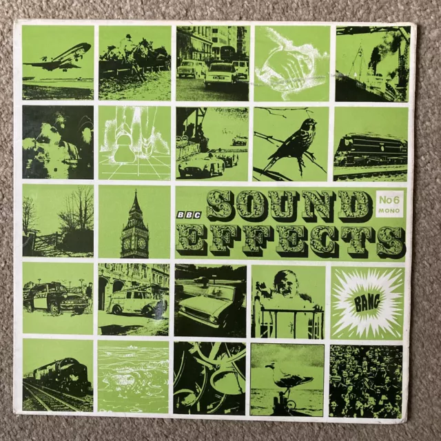 BBC SOUND EFFECTS No 6 LP 1971 Countryside, Towns & Cities, Parks And Zoos