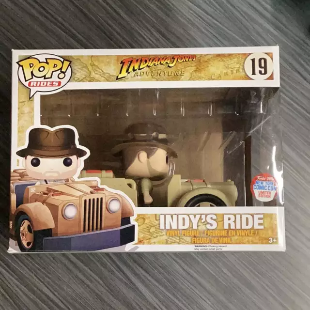 Funko POP! Rides: Indiana Jones - Indy's Ride (2016 NYCC)(Damaged Box) #19 2