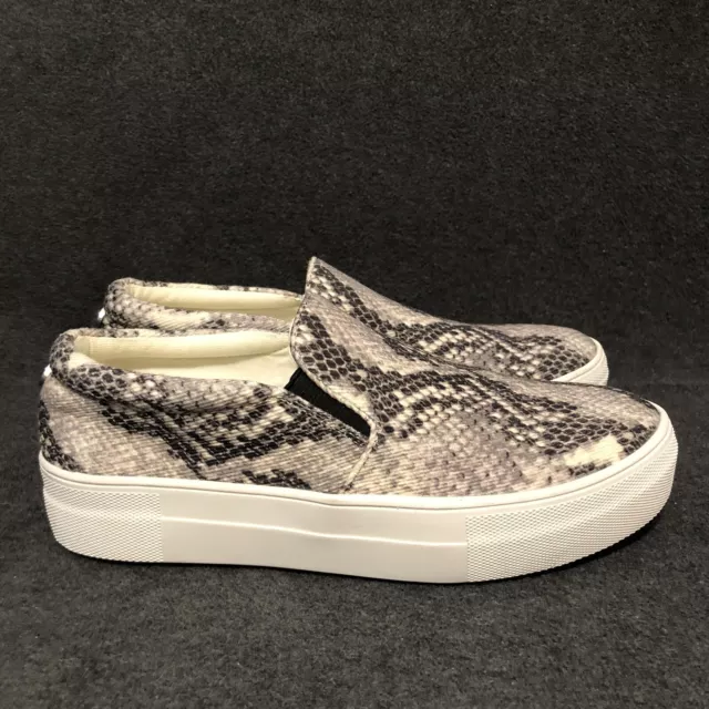 Steve Madden Shoes Womens Gills Platform Snake Print Slip On Sneakers Size 6.5 M