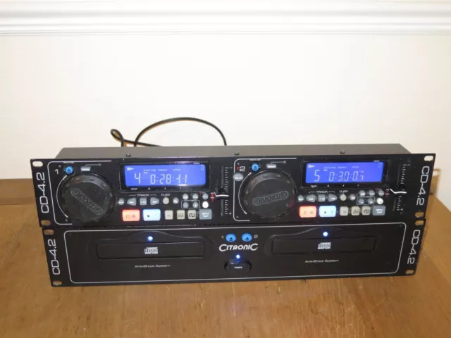 Citronic CD-4.2 twin-drive DJ CD player with looper / WORKS WELL Citronic CD-4.2 twin-drive DJ CD player with looper / WORKS WELL