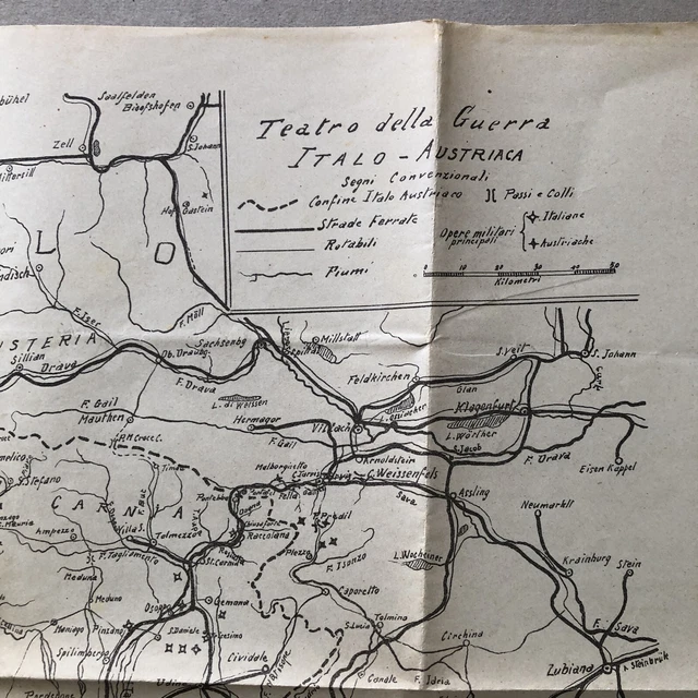 T) CARTINA MILITARE 1GM WWI Guerra Italo Austriaca EUR 3,00 - PicClick FR