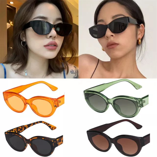 Fashion Women Men Vintage Cat Eye Sunglasses Retro Rapper Glasses Unisex Goggles