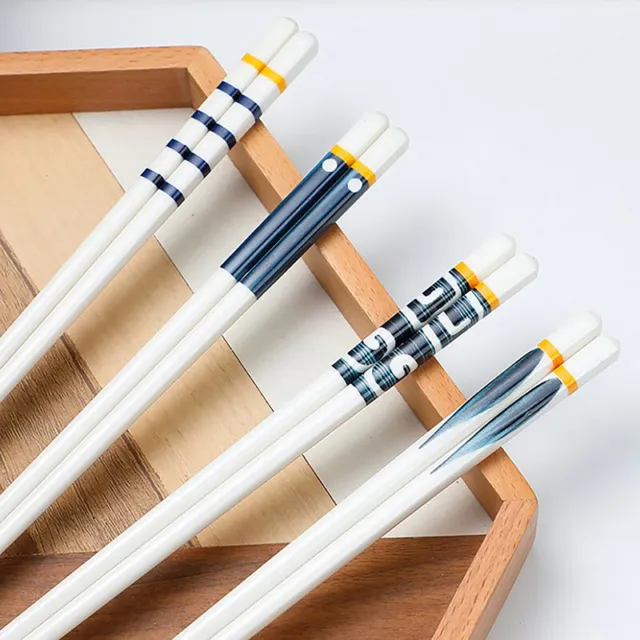 Palillos de cerámica estilo japonés palillos de hueso porcelana palillos largos palillos de sushi