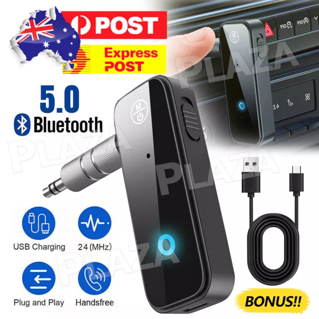 3.5mm TV CAR PC Speaker Bluetooth 5.0 Transmitter Receiver Audio Adapter AUX