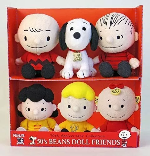 Nakajima Co Snoopy Beans Doll Set Peanuts 70th Anniversary 8 Soft Plush New 132 99 Picclick