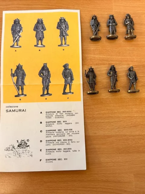 soldatini metallo kinder serie limitata Samurai