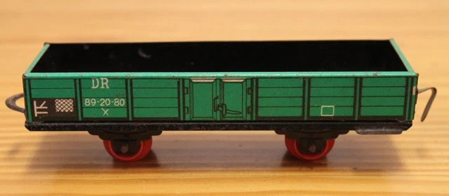 Blechspielzeug offener Güterwagen Waggon.alt.