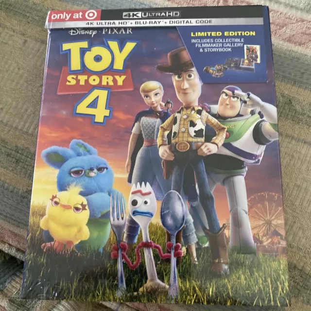 NEW SEALED Target Exclusive TOY STORY 4, 4K Ultra HD + Blu-Ray  No Digital