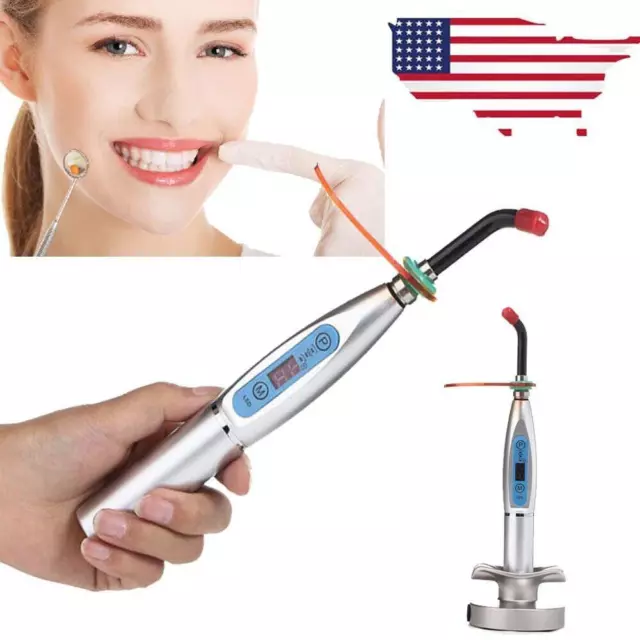 Dentist Dental LED Curing Light Lamp 10W Wireless Cordless Resin Cure 2000MW CE