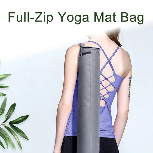 Yoga Mat Storage Bag with Wear Resistant Oxford Cloth and Full Zip Design