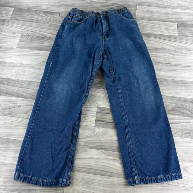 HABANDS ICE HOUSE Pants Mens 34M Blue High Waist Denim Flannel