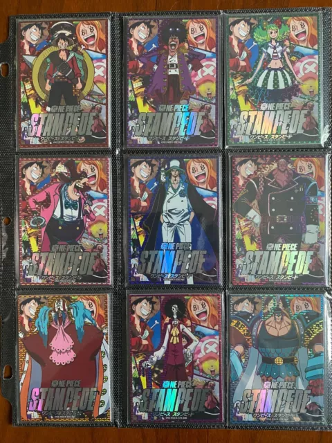 One Piece Anime Collectable Trading Card Cute Face 9 Cards QR Insert Set