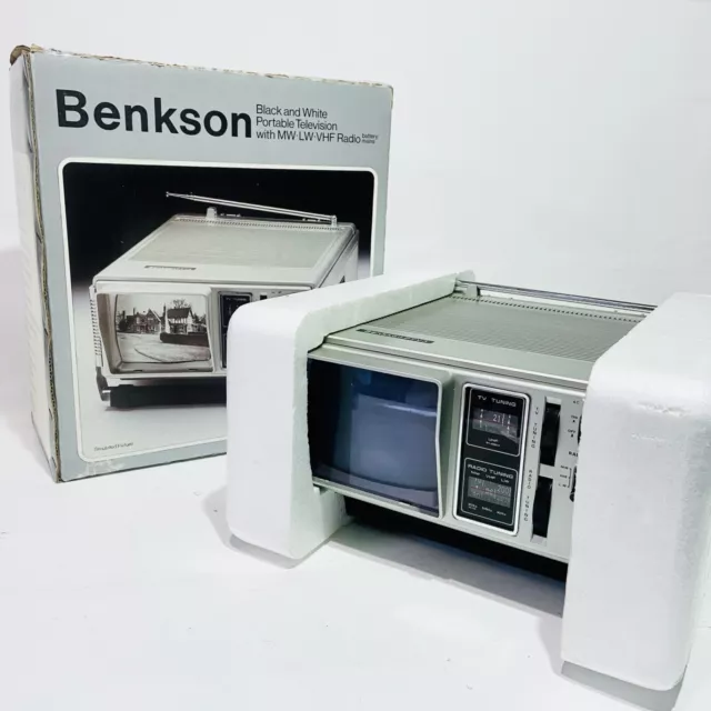 Benkson PTV3 Televisione portatile 5""/FM, non aperta, inutilizzata - c1980