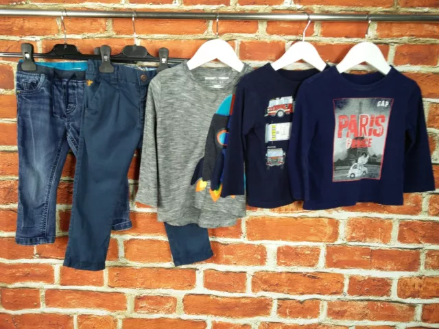 Baby Boy Bundle Age 12-18 Months Gap Next Bluezoo Trousers Jeans Top Kids 86Cm