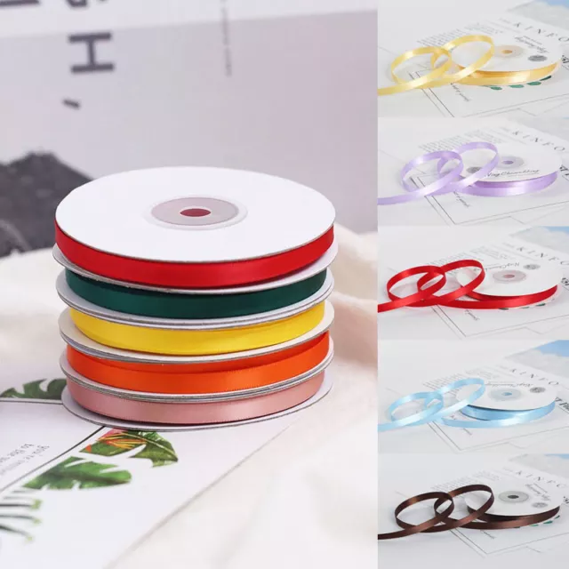 18Metre Beautiful Decor Double Reels in Widths of 6mm Sided on Satin Ribbon