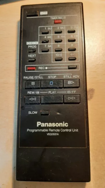 Genuine Original Panasonic Veq0531A Tv Vcr Remote Control