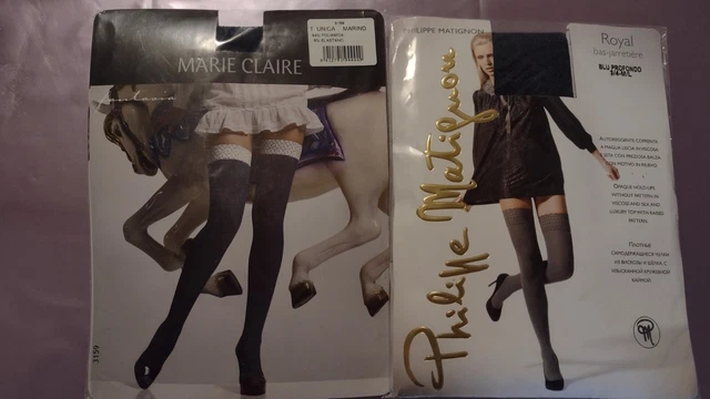 2 Paires De Bas Autofixants 2 Pairs Stockings Hold Ups