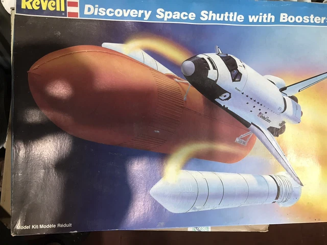 Revell 3D puzzel I Space Shuttle Discovery I voor ruimtevaartliefhebbers I 126 delen voor kinderen, volwassenen, jongens en meisjes vanaf 8 jaar I incl. standaard I bouwplezier en cadeau-idee I 49 cm