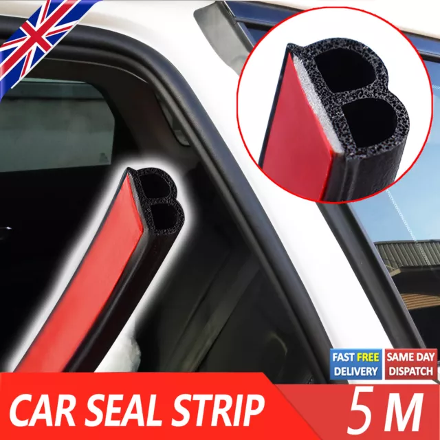 16ft Rubber Car Door Bonnet Edge Protector B Shape Trim Seal Strip Weatherstrip