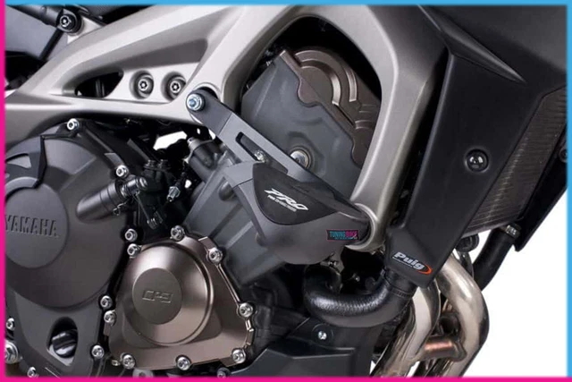 Butée De Cadre Puig Noir Pour Kawasaki Z750 2005 - Modèle 1860N - Protection Moto
