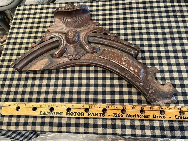 Big Antique Architectural Salvage Wood Buffet Piece