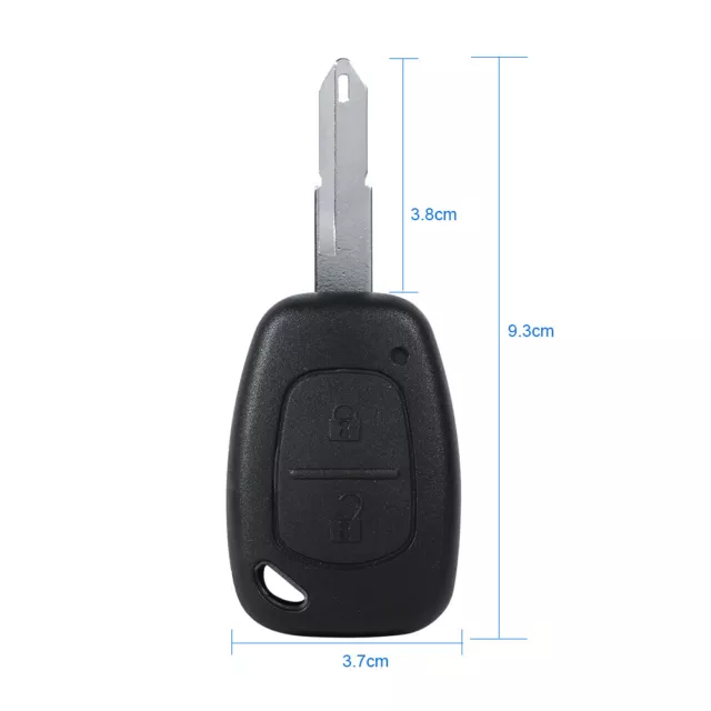 Remote 2 Buttons Uncut Blank Blade Auto Car Key Fob Shell Case For Renault 3