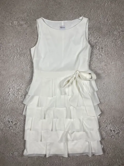 Red Valentino Beautiful White Dress MIDI Length Size 4 Womens