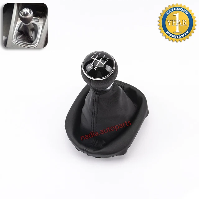 Pommeau Levier De Vitesse 5 Vitesses + Soufflet Pour VW Transporter T5 Multivan