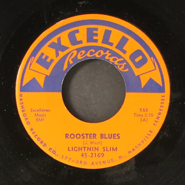 LIGHTNIN' slim: rooster blues / g i slim EXCELLO 7" Single 45 RPM