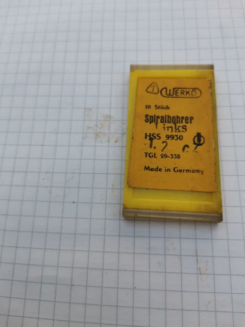 10 Werkö Linksbohrer 1,2mm.