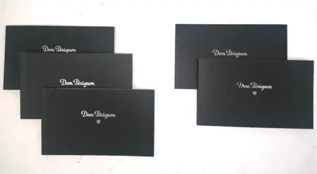 Original Exclusive Dom Perignon Vintage 2000 Champagne Booklet - Bundle of 5