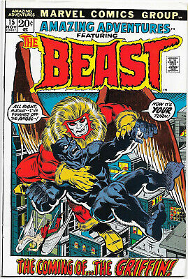 Amazing Adventures #15 Marvel 1972  Englehart, Sutton, Beast (X-Men) VFNM