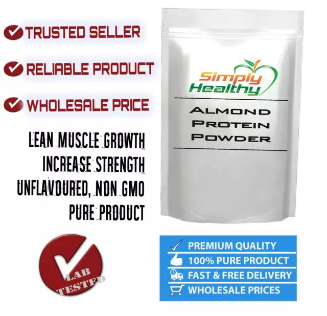 Almond Protein Powder 1kg, Unflavoured, Vegan Friendly, High Quality Protein