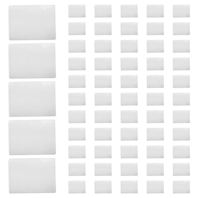 1X(Paquet de 60 3,5 X 4,7 Pouces Porte-éTiquette Auto-AdhéSif Pochettes pou3745
