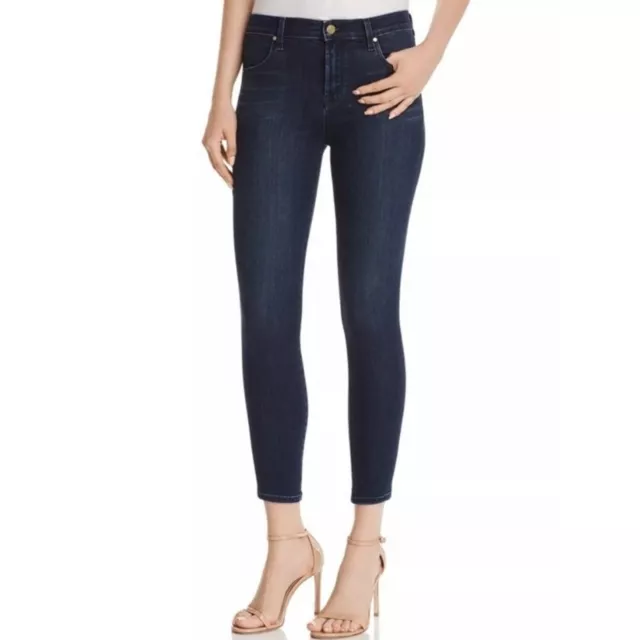 J Brand Alana High Rise Crop Ankle Skinny Jeans Dark Wash - Size 28