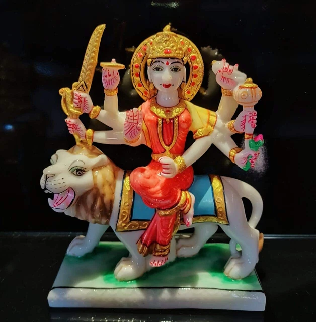 MARBLE ASHTABHUJ MAA Durga Devi Statue Durga ji Idol for Home Temple