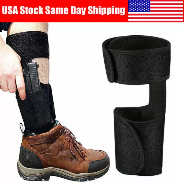 TACTICAL CONCEALED CARRY Ankle Leg Gun Holster with Magazine Holder NEW ...