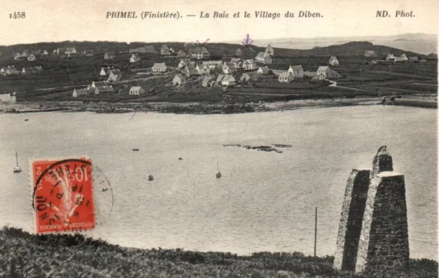 CPA 29 - PRIMEL  (Finistère) - 1458. La Baie et le Village du Diben