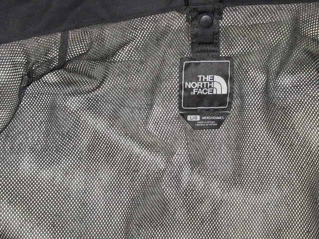 Men THE NORTH FACE HyVent Sz L Black Lightweight Hooded Zip Jacket Mesh Lining 20