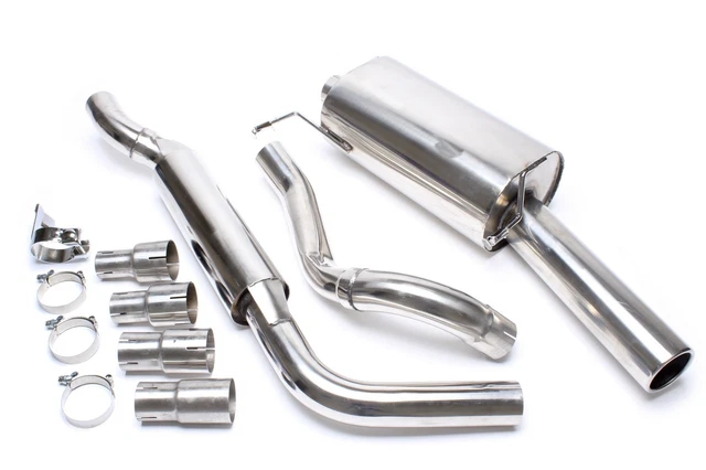 Sistema di scarico TA Technix 1x90 mm, bordato, VW Golf 1 155, 84-94
