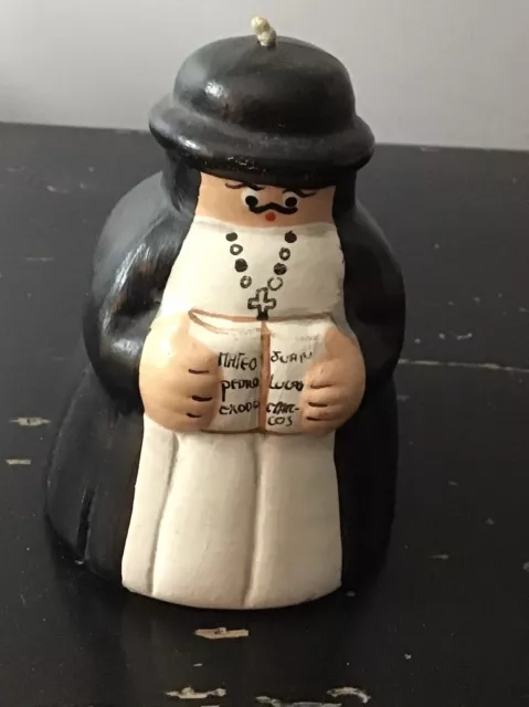 2 Vintage Ceramic Monk Bell AND Nun Bell Figurine, 4”