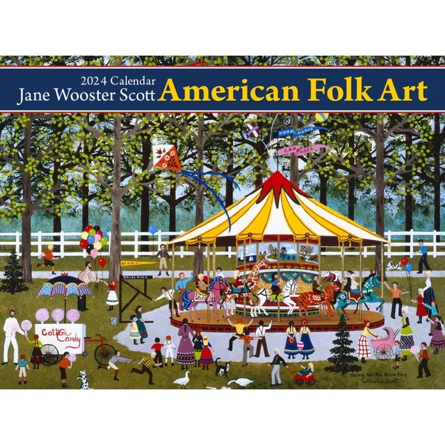 TIDEMARK, AMERICAN Folk Art 2024 Wall Calendar 17.91 PicClick